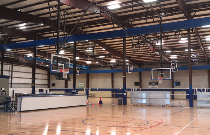 The PAC, indoor sports center management project in Leander, TX, BASKETBALL COURT