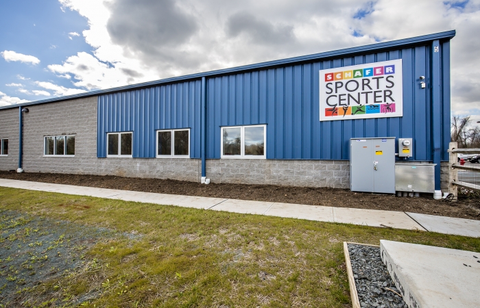 Schafer Sports Center, sports operations project in Ewing, NJ, OUTSIDE VIEW