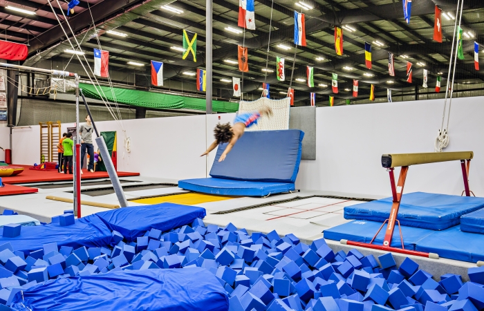 Schafer Sports Center, sports facility design consulting project in Ewing, NJ, GYMNASTICS AREA