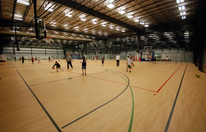 Bucksmont Indoor Sports Center, athletic complex development project in Hatsfield, PA, INDOOR BASKETBALL COURT
